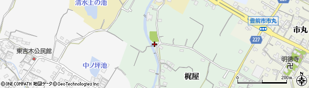 福岡県豊前市梶屋369周辺の地図