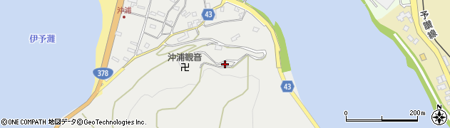 愛媛県大洲市長浜町沖浦1967周辺の地図