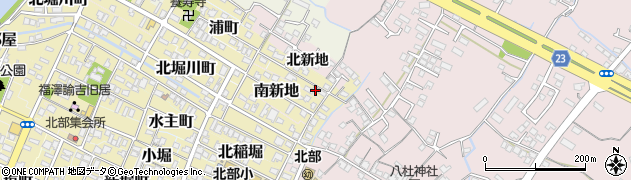 大分県中津市北新地281周辺の地図