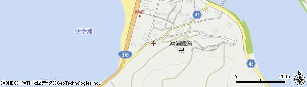 愛媛県大洲市長浜町沖浦2070周辺の地図