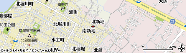 大分県中津市212周辺の地図
