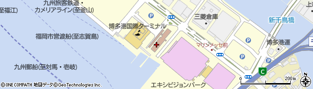 門司税関博多税関支署総務課周辺の地図