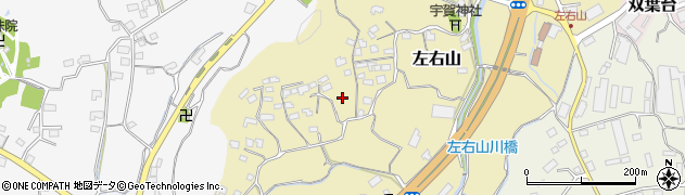 高知県南国市左右山周辺の地図