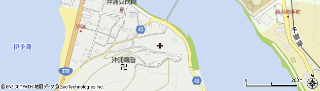 愛媛県大洲市長浜町沖浦2033周辺の地図