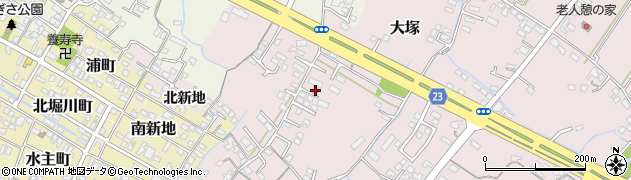 大分県中津市大塚214-3周辺の地図