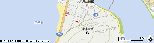 愛媛県大洲市長浜町沖浦2102周辺の地図