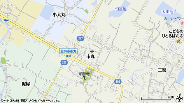 〒828-0035 福岡県豊前市市丸の地図