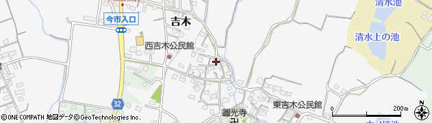 福岡県豊前市吉木周辺の地図