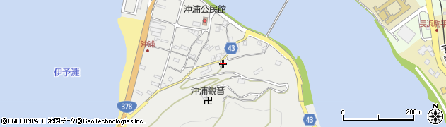 愛媛県大洲市長浜町沖浦2046周辺の地図