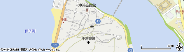 愛媛県大洲市長浜町沖浦2127周辺の地図