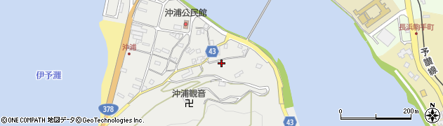 愛媛県大洲市長浜町沖浦2038周辺の地図