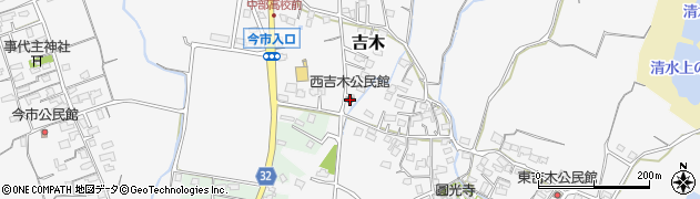 西吉木公民館周辺の地図