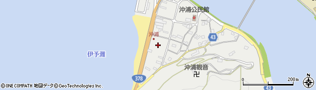 愛媛県大洲市長浜町沖浦2286周辺の地図