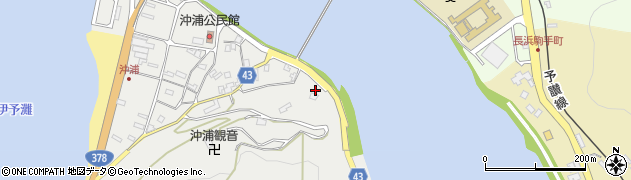 愛媛県大洲市長浜町沖浦2017周辺の地図