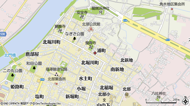 〒871-0095 大分県中津市角木新町の地図