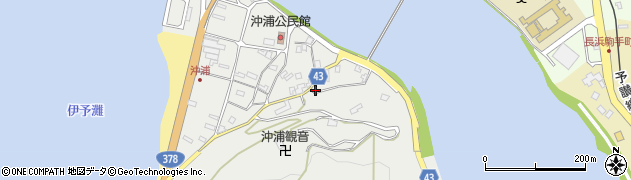 愛媛県大洲市長浜町沖浦2142周辺の地図