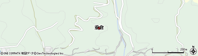 高知県高知市重倉周辺の地図