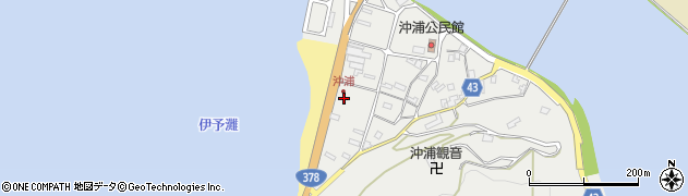 愛媛県大洲市長浜町沖浦2067周辺の地図