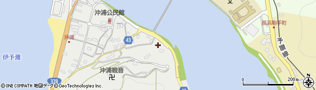愛媛県大洲市長浜町沖浦2018周辺の地図