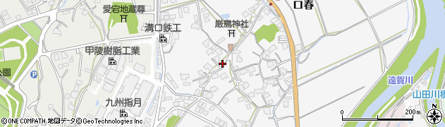福岡県嘉麻市口春周辺の地図