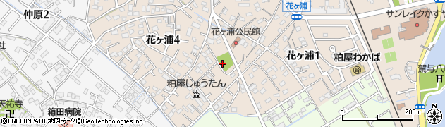 花ヶ浦公園周辺の地図