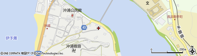 愛媛県大洲市長浜町沖浦2173周辺の地図