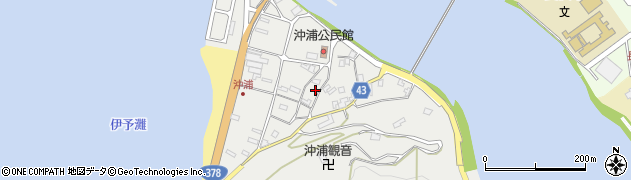 愛媛県大洲市長浜町沖浦2216周辺の地図
