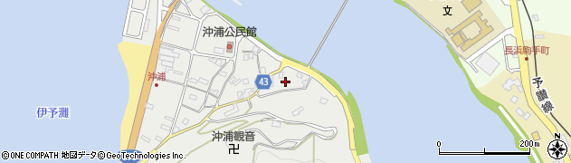 愛媛県大洲市長浜町沖浦2185周辺の地図