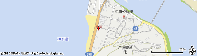 愛媛県大洲市長浜町沖浦2081周辺の地図