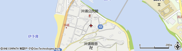 愛媛県大洲市長浜町沖浦2121周辺の地図