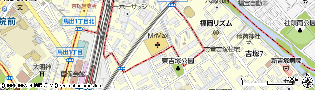 ＭｒＭａｘ吉塚店周辺の地図