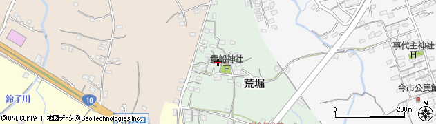 福岡県豊前市荒堀周辺の地図