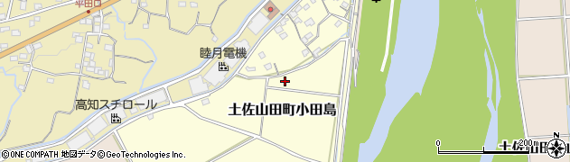 高知県香美市土佐山田町小田島周辺の地図