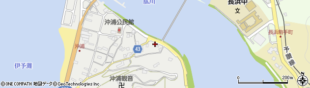 愛媛県大洲市長浜町沖浦2186周辺の地図