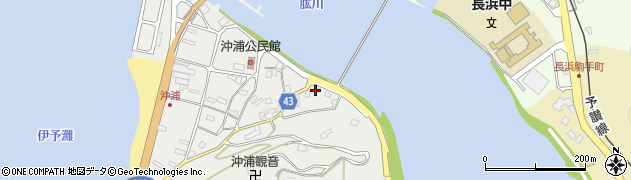 愛媛県大洲市長浜町沖浦2189周辺の地図