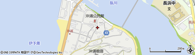 愛媛県大洲市長浜町沖浦2207周辺の地図
