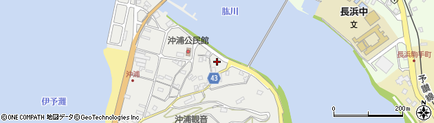 愛媛県大洲市長浜町沖浦2195周辺の地図