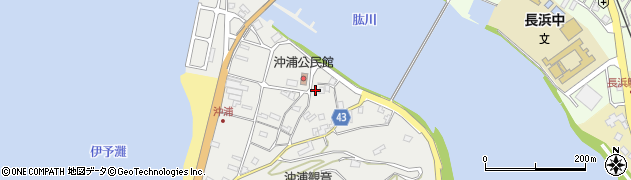 愛媛県大洲市長浜町沖浦2208周辺の地図