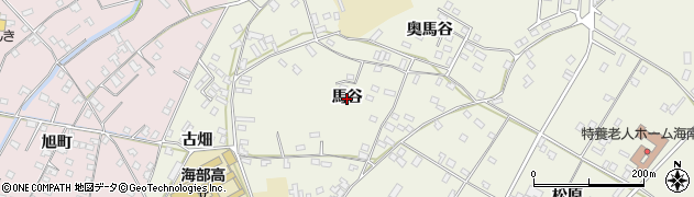 徳島県海陽町（海部郡）大里（馬谷）周辺の地図