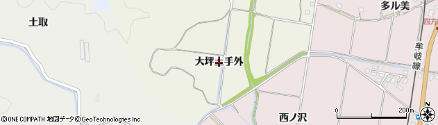 徳島県海陽町（海部郡）大里（大坪土手外）周辺の地図