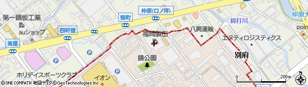 福岡製缶株式会社本社工場周辺の地図