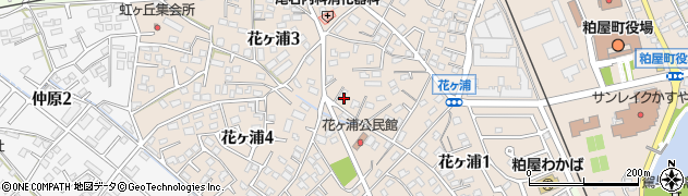 福岡県粕屋町（糟屋郡）花ヶ浦周辺の地図