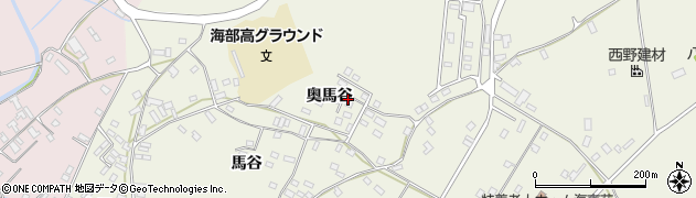 徳島県海部郡海陽町大里奥馬谷周辺の地図
