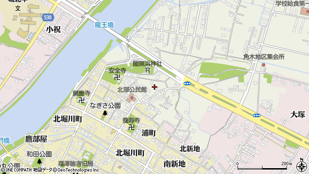 〒871-0096 大分県中津市竜王町の地図