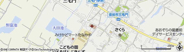 豊前市立　三毛門公民館周辺の地図