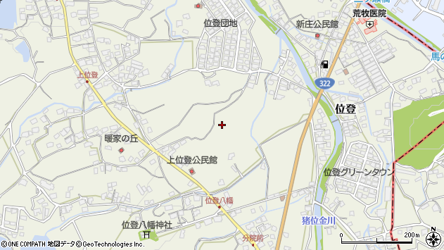 〒826-0044 福岡県田川市位登（猪位金４〜７区、清美町）の地図