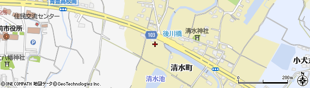 後川橋周辺の地図