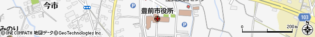 福岡県豊前市周辺の地図