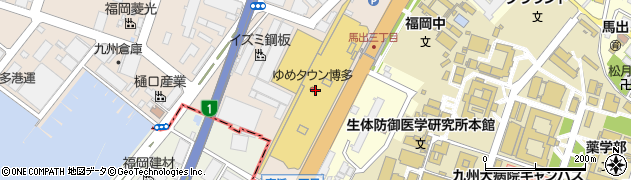 ゆめタウン博多周辺の地図