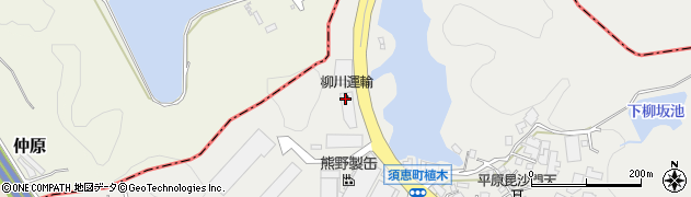 柳川運輸周辺の地図